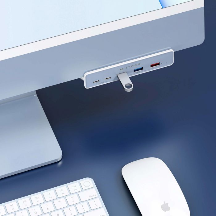 Hyper 5-in-1 USB-C Hub for iMac 24″, 2 x USB-C 5Gbps, 2 x USB-A 5Gbps, USB-A 5Gbps, 7.5W - W126770179