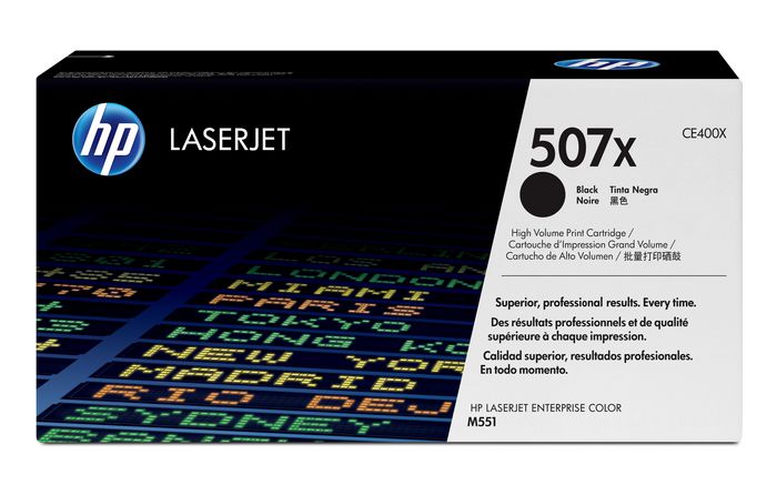 HP 507X toner LaserJet noir grande capacité authentique - W124647422