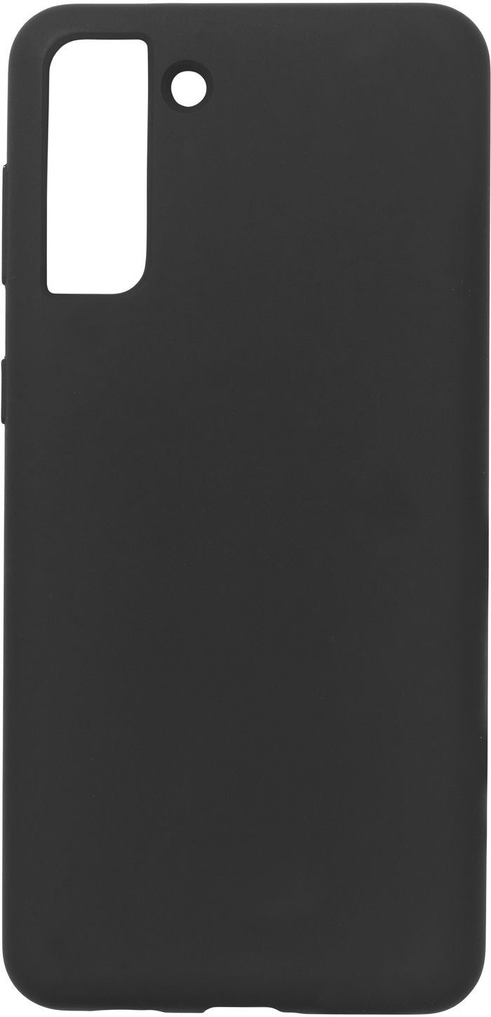 eSTUFF Black silk-touch silicone case for Samsung Galaxy S21+ 5G - W125924805
