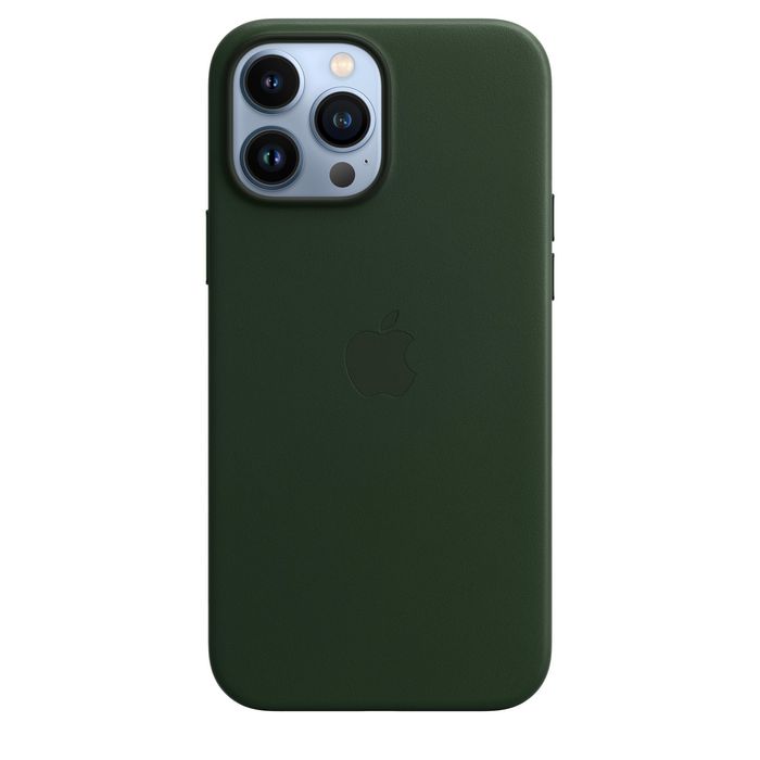 apple sequoia green leather case