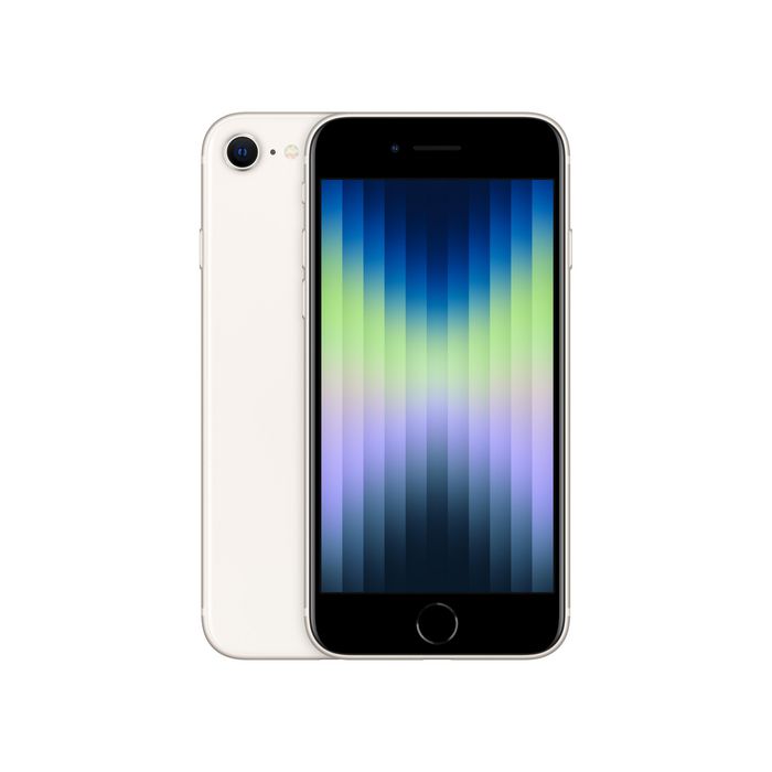 Apple iPhone SE, 4.7" LCD, 1334 x 750, 326ppi, 128GB, A15 Bionic, LTE, 802.11ax, Bluetooth 5.0, NFC, 12MP + 7MP, IP67, iOS 15 - W126843378
