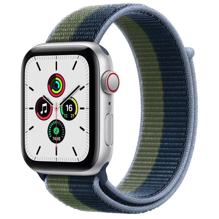 Apple Watch SE, 44 mm, GPS/GNSS, 4G, LTPO OLED, 32GB, 802.11b/g/n, Bluetooth 5.0, watchOS - W126843464