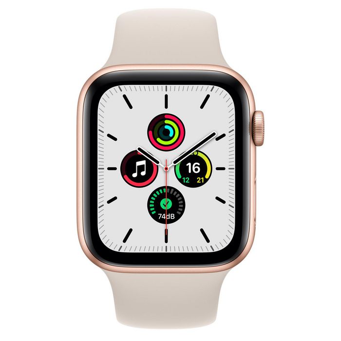 Apple Watch SE, 44 mm, GPS/GNSS, LTPO OLED, 32GB, 802.11b/g/n, Bluetooth 5.0, watchOS - W126843469