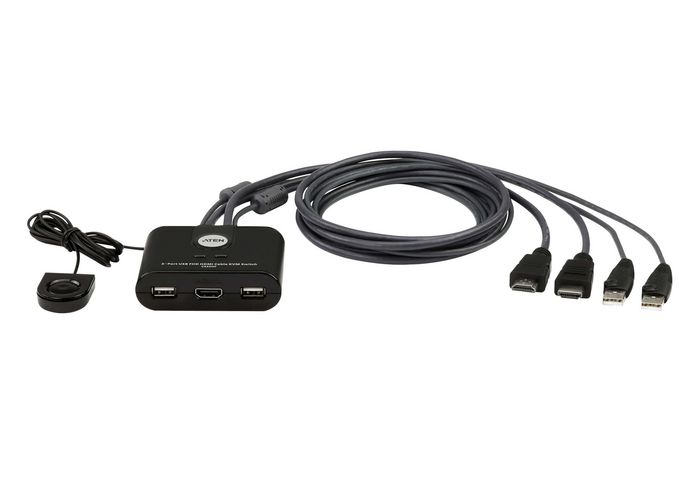 CS22HF-AT, Aten Commutateur KVM câblé FHD HDMI à 2 ports
