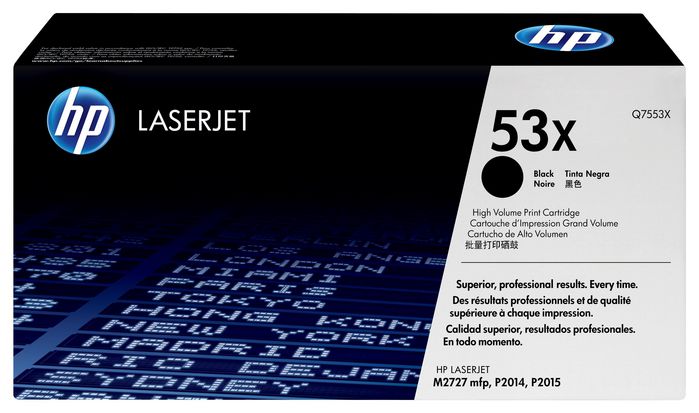HP 53X toner LaserJet noir grande capacité authentique - W124386235