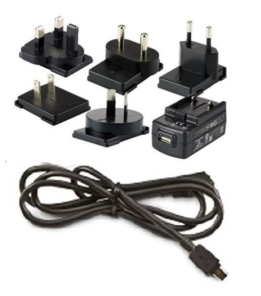 Honeywell CK65/CK3X/CK3R UNIVERSAL AC ADAPTER KIT, 10W, W/ CABLE (Universal Wall Charger kit (includes wall power supply, changeable plug type, and 236-297-001 pwr/active sync cable). Plugs directly to heel connector. Included in CK3R-Kit configurations) - W124904823
