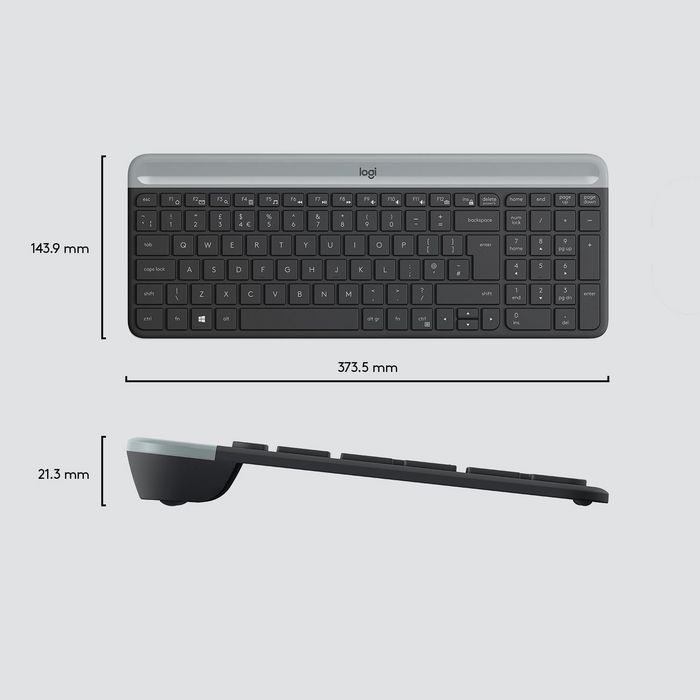 Logitech Slim Wireless Keyboard and Mouse Combo MK470 - W126823315