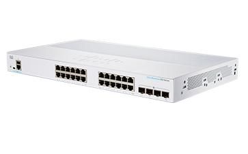 Cisco Business 350 switch, 24 10/100/1000 ports, 4 SFP ports , internal power, EU - W126918117