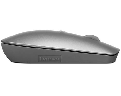 Lenovo Souris silencieuse Bluetooth Lenovo 600, Bluetooth 5.0, 61 g, 3 (clic gauche, clic droit, clic de défilement), boutons droit/gauche - jusqu'à 3 millions de clics ; Bouton de défilement - jusqu'à 100 000 clics, DPI (2400, 1600, 800), capteur optique bleu - W125897000