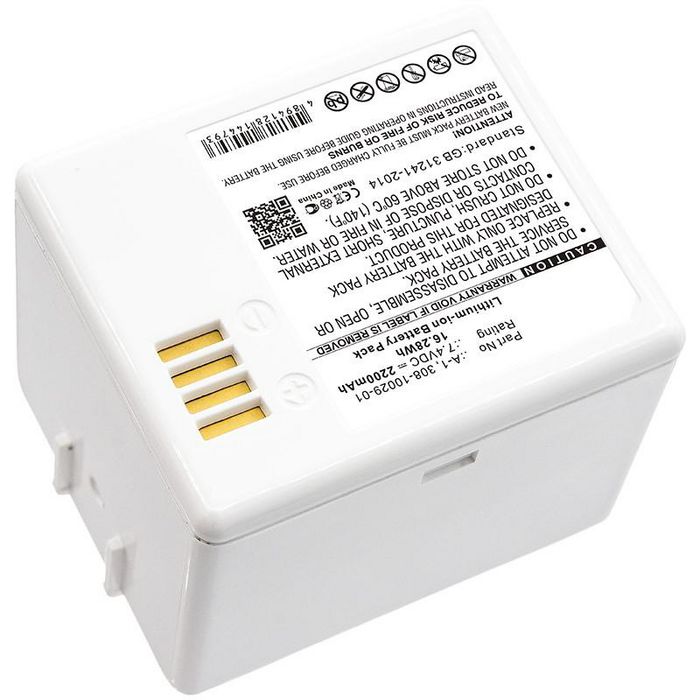 CoreParts Battery for Home Security Camera 16.28Wh Li-ion 7.4V 2200mAh White for Arlo Home Security Camera Pro, Pro 2, VM4030, VM4030P, VMA4400, VMA4400-100NAS, VMC4030, VMS3230 - W125991080