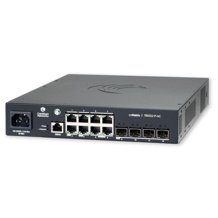 Cambium Networks 8x RJ45, 4x SFP+, PoE+, 24V, 260W, AC - W126946823