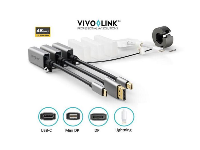 Vivolink Pro Adapter Ring USB-C, DisplayPort, Mini DisplayPort, Lightning - W125971830