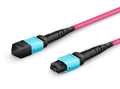 Lanview Optical Fibre Cable, MTP Female - MTP Female, Multimode, Polarity B, OM4 (Erica Violet), 7m - W126918519