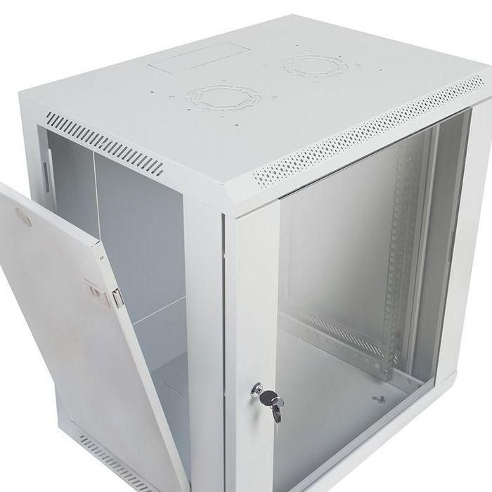 Lanview Assembled 19" Wall Mounting Cabinet 16U x D450 mm White - W126297827