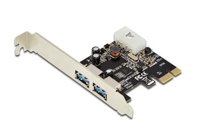 Digitus USB PCI Express Add-On card USB3.0, 2-port A/F, 1x LP bracket, NEC UPD720202 - W125393529
