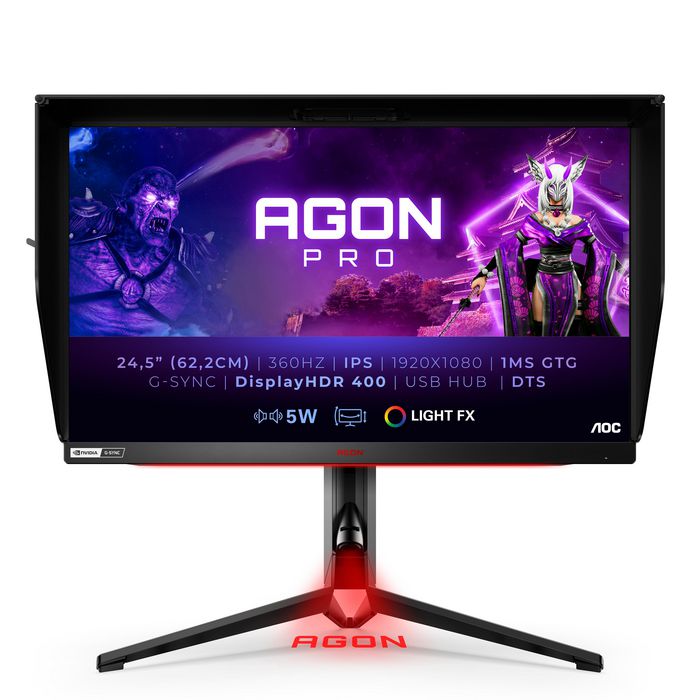 Aoc AG254FG 24.5´´ FHD TN LED 360Hz Gaming Monitor Silver