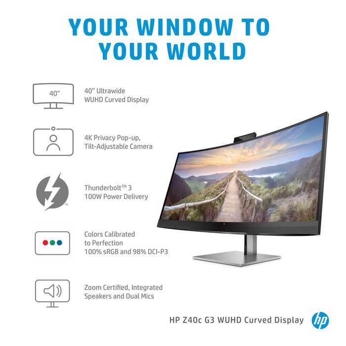 HP Z40c G3 WUHD Curved Displays - W126797146