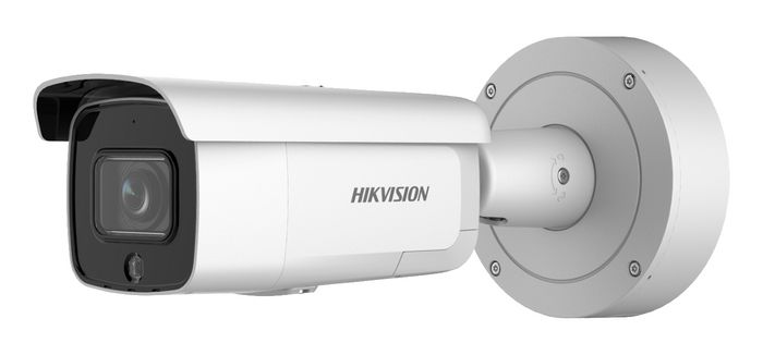 Hikvision Câmara IP bullet 4M AcuSense 2.8-12mm antivandálica IR60 WDR H.265+ IK10 IP66 12V/PoE. Áudio, alarme, microfone, luz dissuasiva - W125972732