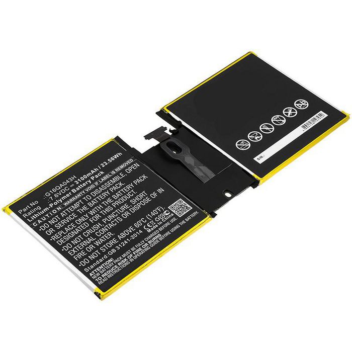 CoreParts Battery for Microsoft Surface 23.56Wh Li-Pol 7.6V 3100mAh Li-Pol 7.6V 3.1Ah Microsoft Surface Go 10 4415Y 1824 - W125913114