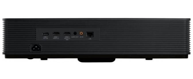 ViewSonic 4K UHD (3840x2160), 2000AL, 3,000:1 contrast (TBD), Laser light source, Cinema SuperColor technology, HDR, 3D compatible, TR0.22, 30dB noise level(Eco) (TBD), HDMI x2, AV in (3.5mm) x1, S/PDIF-Out x1, harman/kardon 25W SPK x2 (w/ cube), BT In/Out, WiFi, up to 20,000hrs Light Source Life - W126834691