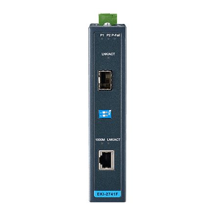 Advantech Media Converters Giga Ethernet to 1000Base-LX Fiber Converter W/T - W127006289