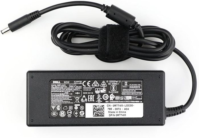 Dell Dell AC Adapter, 90 W, 19.5 V, 3 Pin, 4.5mm, C6 Power Cord (Not including) - W125285835