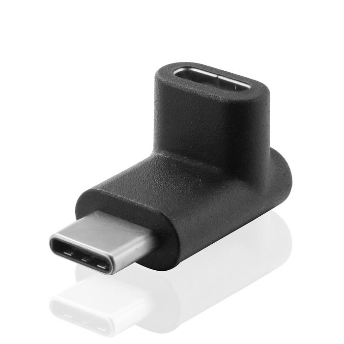 MicroConnect USB-C angled Adapter, 10Gbps, 4K60Hz, 100W - W127010090