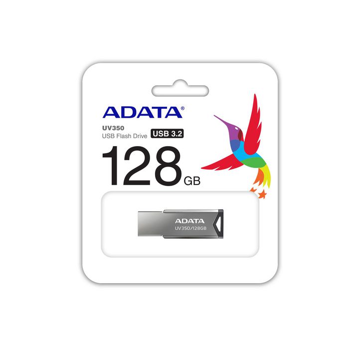 ADATA UV350 lecteur USB flash 128 Go USB Type-A 3.2 Gen 1 (3.1 Gen 1) Argent - W127016815