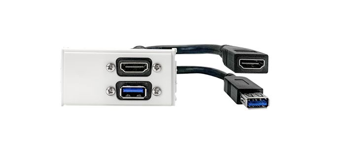 Vivolink Wall Connection HDMI + USB3,0 in Thorsmann wall box - W127016780