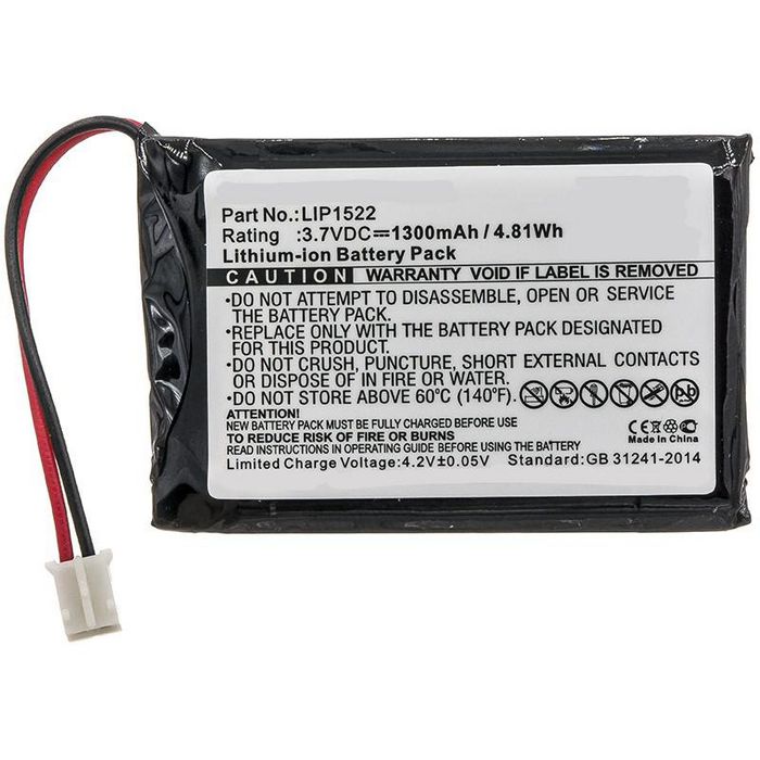 CoreParts Battery for Game Console 4.81Wh Li-ion 3.7V 1300mAh Black for Sony Game Console CUH-ZCT1E, CUH-ZCT1H, CUH-ZCT1J, CUH-ZCT1K, CUH-ZCT1M, CUH-ZCT1U, Dualshock 4 Wireless Controlle - W125990733
