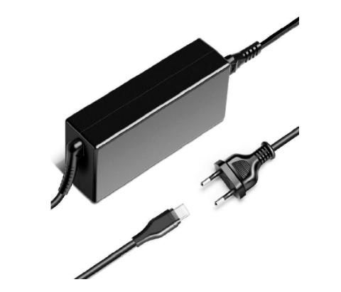CoreParts USB-C Power Adapter 65W 5-20V/3-3.5A PD3.0 CE FCC ROHS - Including EU Power Cord (C7/C8) Dim:106*46*29mm - W127020470