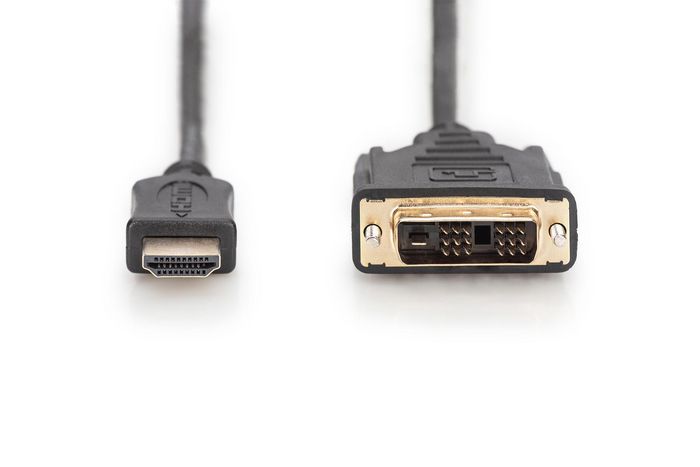 Digitus HDMI adapter cable, type A-DVI(18 1) M/M, 2.0m, Full HD, bl - W125438229