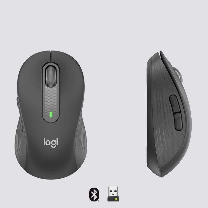 Logitech Logi Bolt / Bluetooth, 5 buttons, 400 - 2000 dpi, AA, 10 m, 65.63 x 118.19 x 41.52 mm, 111.2 g, L, Graphite - W126823352