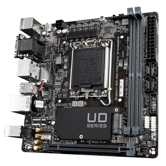 Gigabyte H610I DDR4 motherboard Intel H610 Express LGA 1700 mini ITX - W127025953