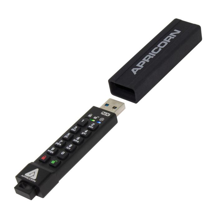 Apricorn ASK3 lecteur USB flash 8 Go USB Type-A 3.2 Gen 1 (3.1 Gen 1) Noir - W127025991