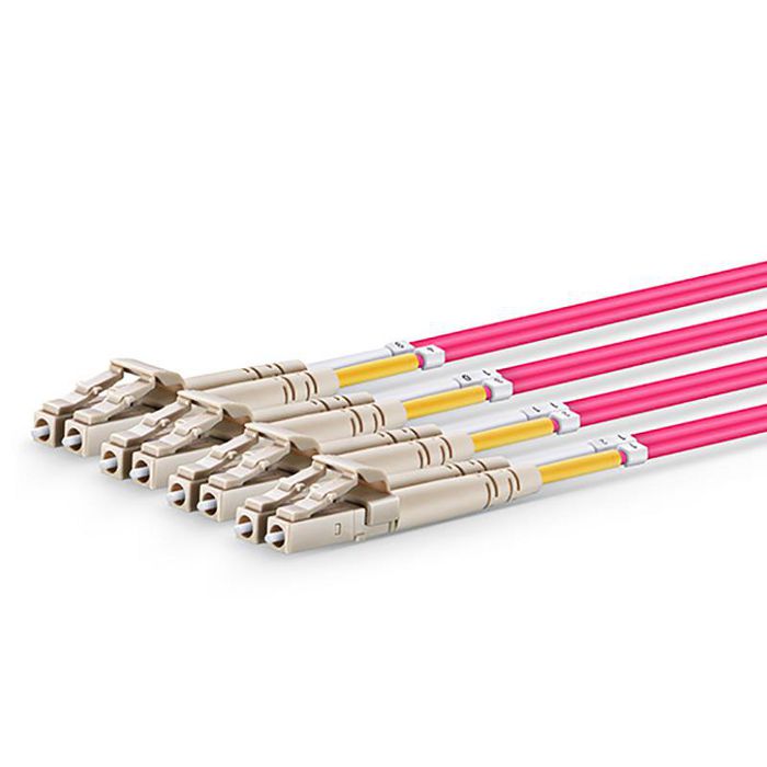 Lanview Optical Fibre Cable, MTP Female -  Male, Multimode, LC/UPC, OM4 (Erica Violet), 2 m - W126919400