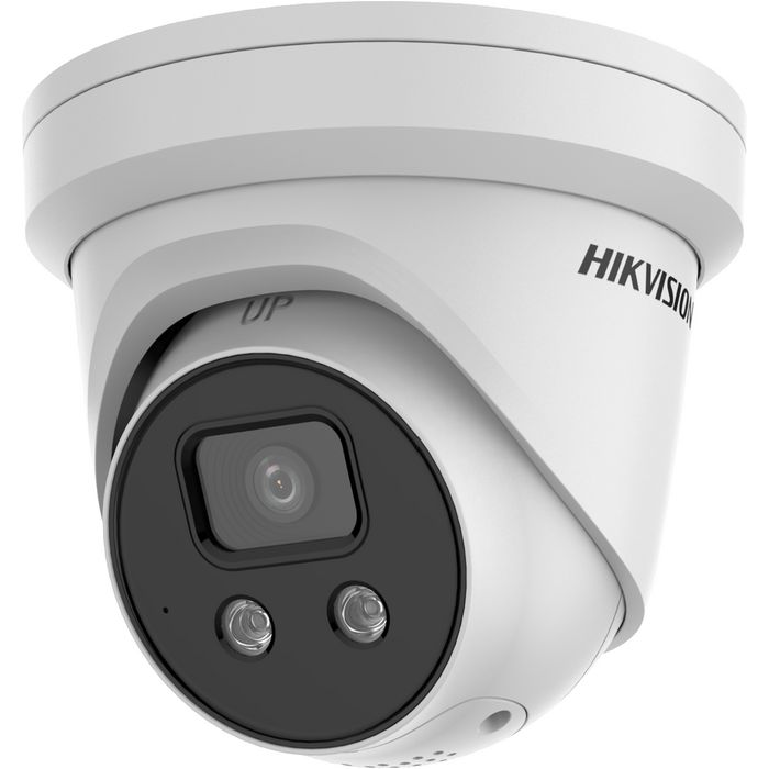Hikvision 4 MP AcuSense Strobe Light and Audible Warning Fixed Turret Network Camera - W125972730