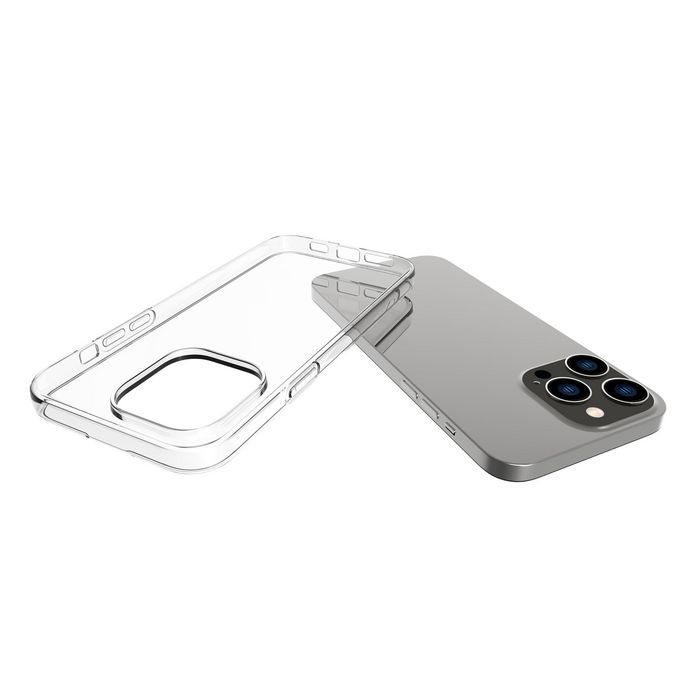 eSTUFF iPhone 14 Pro Max LONDON TPU Cover - Transparent - W126799199