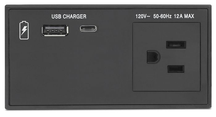 Extron US Outlet, USB Type-A and USB Type-C Module; Black - W127038593