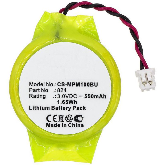 CoreParts Battery for CMOS / BackUp 1.65Wh Li-ion 3V 550mAh Green for Motorola CMOS / BackUp MPM100, MPM-100 - W125989810