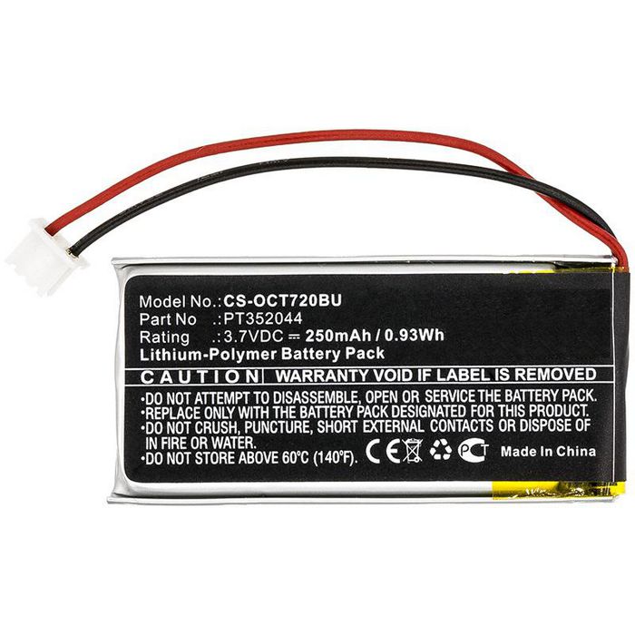 CoreParts Battery for CMOS / BackUp 0.93Wh Li-Pol 3.7V 250mAh Black for Oracle CMOS / BackUp Tablet 720, Tablet 721 - W125989811