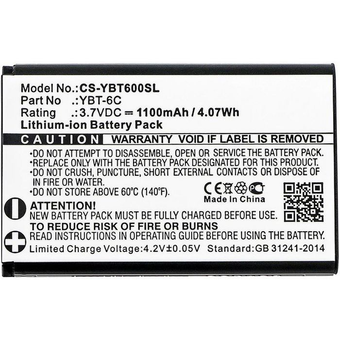 CoreParts Battery for Custom Battery Packs 4.07Wh Li-ion 3.7V 1100mAh Black for Custom Battery Pack Custom Battery Packs - W125990166