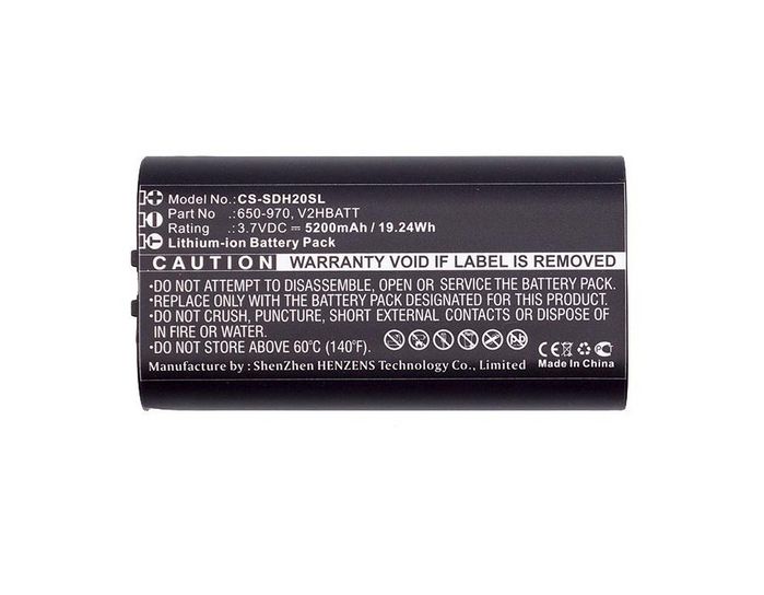 CoreParts Battery for Dog Collar 19.24Wh Li-ion 3.7V 5200mAh Black for SportDog Dog Collar TEK 2.0 GPS handheld - W125990305
