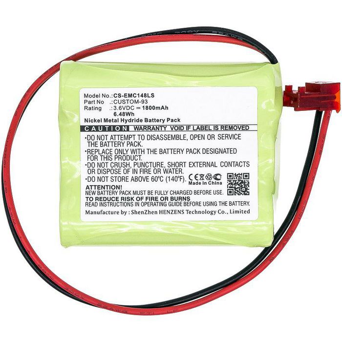 CoreParts Battery for Emergency Lighting 6.48Wh Ni-Mh 3.6V 1800mAh Green for Cooper Emergency Lighting LPZ70RWH - W125990388