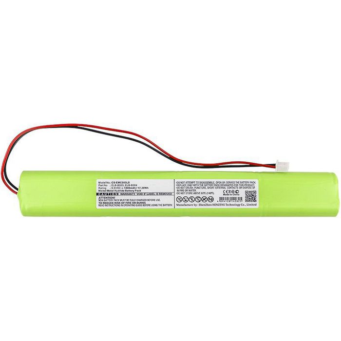 CoreParts Battery for Emergency Lighting 17.28Wh Ni-Mh 9.6V 1800mAh Green for Lithonia Emergency Lighting BBAT0043A, ELB B003, ELB B004, ELBB003, ELB-B003, ELBB004, ELB-B004 - W125990391