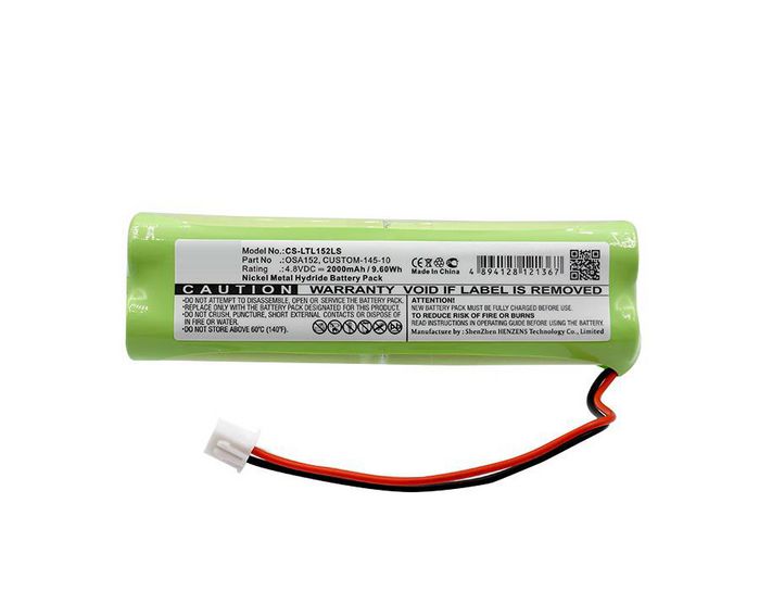 CoreParts Battery for Emergency Lighting 9.60Wh Ni-Mh 4.8V 2000mAh Green for Lithonia Emergency Lighting D-AA650BX4 LONG, Daybright D-AA650BX4, Exit Signs - W125990396