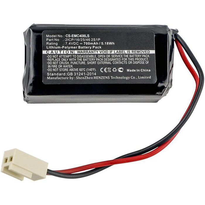 CoreParts Battery for Emergency Lighting 5.18Wh Li-Pol 7.4V 700mAh Black for Neptolux Emergency Lighting 175-8070, EVE B0408 - W125990399