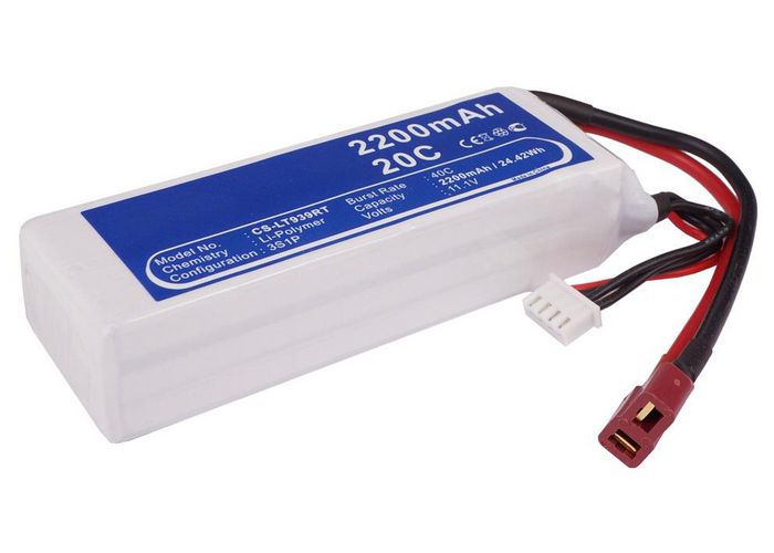 CoreParts Battery for Cars 24.42Wh Li-Pol 11.1V 2200mAh White for RC Cars LT939RT - W125989715