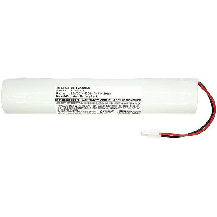 CoreParts Battery for Emergency Lighting 14.40Wh Ni-CD 3.6V 4000mAh White for Schneider Emergency Lighting Everlux Ferro, EVX Ferro, OVA Bargellini, OVA51028E - W125990402