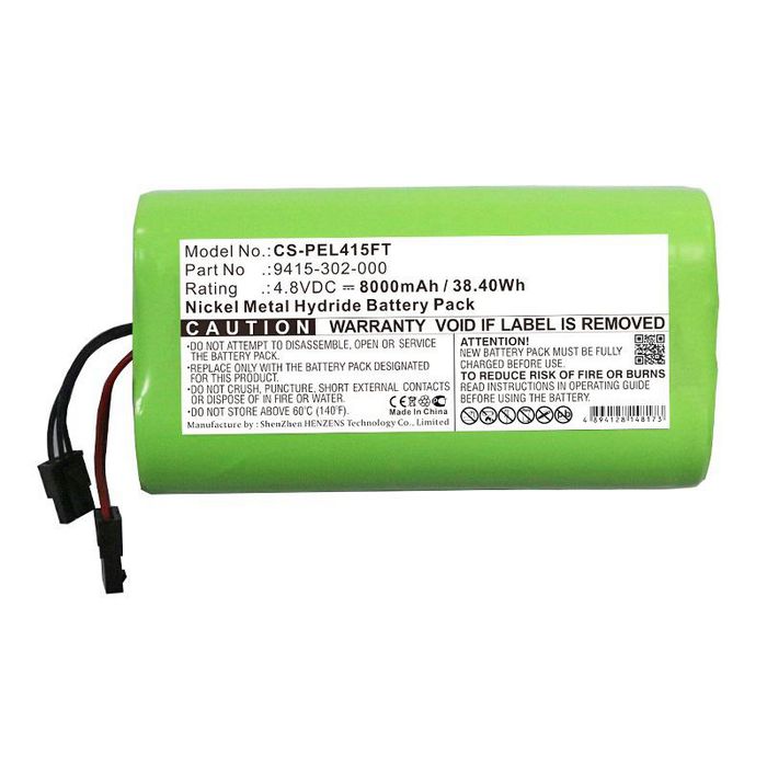 CoreParts Battery for Flashlight 38.40Wh Ni-Mh 4.8V 8000mAh Black for Peli Flashlight 9415, 9415 LED Lantern, 9415Z0 LED Latern Zone 0, 9418 - W125990697